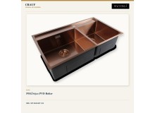 Crauf Poli 6311 PVD Bakır 86×51 cm Evye + Pesce 4060 Royal Bronze (Bakır) Batarya | 2 Parça Soft Classic Crauf Poli 6311 PVD Bakır 86×51 cm Evye + Pesce 4060 Royal Bronze (Bakır) Batarya | 2 Parça Soft Classic