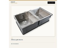 Crauf Stella 4580 Mat Gri 80×45 cm Evye + Lusso 4030 Platinum Satin (İnox) Batarya | 2 Parça Soft Flex Crauf Stella 4580 Mat Gri 80×45 cm Evye + Lusso 4030 Platinum Satin (İnox) Batarya | 2 Parça Soft Flex
