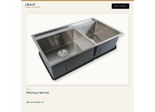 Crauf Poli 6311 Mat Gri 86×51 cm Evye + Lusso 4030 Platinum Satin (İnox) Batarya | 2 Parça Soft Flex