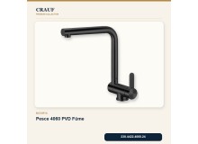 Crauf Lavello 3040 PVD Füme 45×40 cm Evye + Pesce 4060 PVD Füme Batarya 5 Parça Premium Set Crauf Lavello 3040 PVD Füme 45×40 cm Evye + Pesce 4060 PVD Füme Batarya 5 Parça Premium Set