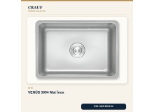 Crauf Venüs 3054 Mat İnox 54×44 cm Evye + Pesce 4060 Çelik Batarya 5 Parça Premium Set Crauf Venüs 3054 Mat İnox 54×44 cm Evye + Pesce 4060 Çelik Batarya 5 Parça Premium Set