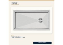 Crauf Vertice 4880 İnox 80×48 cm Evye + Vertice 4050 Çelik Batarya 6 Parça Premium Set Crauf Vertice 4880 İnox 80×48 cm Evye + Vertice 4050 Çelik Batarya 6 Parça Premium Set