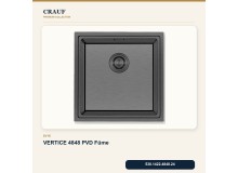 Crauf Vertice 4848 PVD Füme 48×48 cm Evye + Vertice 4050 PVD Füme Batarya 6 Parça Premium Set
