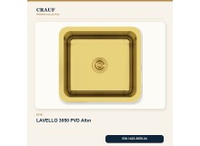 Crauf Lavello 3050 PVD Altın 49×44 cm Evye + Pesce 4060 PVD Altın Batarya 5 Parça Premium Set Crauf Lavello 3050 PVD Altın 49×44 cm Evye + Pesce 4060 PVD Altın Batarya 5 Parça Premium Set