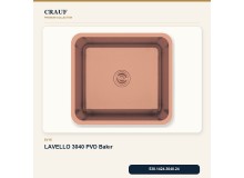 Crauf Lavello 3040 PVD Bakır 45×40 cm Evye + Pesce 4060 PVD Bakır Batarya 5 Parça Premium Set Crauf Lavello 3040 PVD Bakır 45×40 cm Evye + Pesce 4060 PVD Bakır Batarya 5 Parça Premium Set