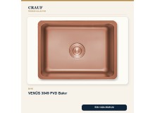 Crauf Venüs 3049 PVD Bakır 49×44 cm Evye + Pesce 4060 PVD Bakır Batarya 5 Parça Premium Set Crauf Venüs 3049 PVD Bakır 49×44 cm Evye + Pesce 4060 PVD Bakır Batarya 5 Parça Premium Set