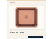 Crauf Lavello 3050 PVD Bakır 49×44 cm Evye + Pesce 4060 PVD Bakır Batarya 5 Parça Premium Set Crauf Lavello 3050 PVD Bakır 49×44 cm Evye + Pesce 4060 PVD Bakır Batarya 5 Parça Premium Set