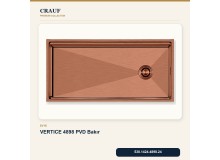 Crauf Vertice 4898 PVD Bakır 98×48 cm Evye + Vertice 4050 PVD Bakır Batarya 6 Parça Premium Set Crauf Vertice 4898 PVD Bakır 98×48 cm Evye + Vertice 4050 PVD Bakır Batarya 6 Parça Premium Set
