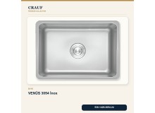 Crauf Venüs 3054 İnox 54×44 cm Evye + Pesce 4060 Çelik Batarya 5 Parça Premium Set Crauf Venüs 3054 İnox 54×44 cm Evye + Pesce 4060 Çelik Batarya 5 Parça Premium Set