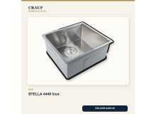Crauf Stella 4449 İnox 49×44 cm Evye + Pesce 4060 Çelik Batarya 6 Parça Premium Set Crauf Stella 4449 İnox 49×44 cm Evye + Pesce 4060 Çelik Batarya 6 Parça Premium Set
