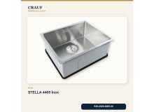 Crauf Stella 4465 İnox 65×44 cm Evye + Pesce 4060 Çelik Batarya 6 Parça Premium Set Crauf Stella 4465 İnox 65×44 cm Evye + Pesce 4060 Çelik Batarya 6 Parça Premium Set