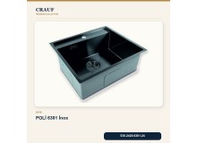 Crauf Poli 6301 İnox 58×51 cm Evye + Pesce 4060 Çelik Batarya 6 Parça Premium Set Crauf Poli 6301 İnox 58×51 cm Evye + Pesce 4060 Çelik Batarya 6 Parça Premium Set