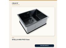 Crauf Stella 4454 PVD Füme 54×44 cm Evye + Pesce 4060 PVD Füme Batarya 6 Parça Premium Set Crauf Stella 4454 PVD Füme 54×44 cm Evye + Pesce 4060 PVD Füme Batarya 6 Parça Premium Set