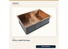 Crauf Stella 4465 PVD Bakır 65×44 cm Evye + Pesce 4060 PVD Bakır Batarya 6 Parça Premium Set Crauf Stella 4465 PVD Bakır 65×44 cm Evye + Pesce 4060 PVD Bakır Batarya 6 Parça Premium Set