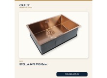 Crauf Stella 4470 PVD Bakır 70×44 cm Evye + Pesce 4060 PVD Bakır Batarya 6 Parça Premium Set Crauf Stella 4470 PVD Bakır 70×44 cm Evye + Pesce 4060 PVD Bakır Batarya 6 Parça Premium Set