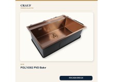 Crauf Poli 6302 PVD Bakır 68×51 cm Evye + Pesce 4060 PVD Bakır Batarya 6 Parça Premium Set Crauf Poli 6302 PVD Bakır 68×51 cm Evye + Pesce 4060 PVD Bakır Batarya 6 Parça Premium Set