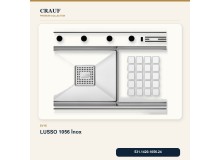 Crauf Lusso 1056 İnox 86×48 cm Evye + Lusso 4030 Çelik Batarya 5 Parça Premium Set Crauf Lusso 1056 İnox 86×48 cm Evye + Lusso 4030 Çelik Batarya 5 Parça Premium Set