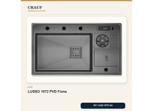 Crauf Lusso 1072 PVD Füme 86×50 cm Evye + Lusso 4030 PVD Füme Batarya 5 Parça Premium Set Crauf Lusso 1072 PVD Füme 86×50 cm Evye + Lusso 4030 PVD Füme Batarya 5 Parça Premium Set