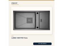 Crauf Lusso 1085 PVD Füme 82×43 cm Evye + Lusso 4030 PVD Füme Batarya 5 Parça Premium Set Crauf Lusso 1085 PVD Füme 82×43 cm Evye + Lusso 4030 PVD Füme Batarya 5 Parça Premium Set