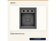 Crauf Lusso 6390 PVD Füme 38×47 cm Evye + Lusso 4030 PVD Füme Batarya 5 Parça Premium Set Crauf Lusso 6390 PVD Füme 38×47 cm Evye + Lusso 4030 PVD Füme Batarya 5 Parça Premium Set