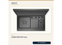 Crauf Lusso 6395 PVD Füme 88×50 cm Evye + Lusso 4030 PVD Füme Batarya 5 Parça Premium Set Crauf Lusso 6395 PVD Füme 88×50 cm Evye + Lusso 4030 PVD Füme Batarya 5 Parça Premium Set