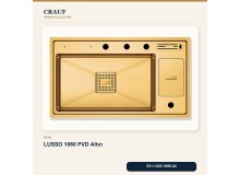 Crauf Lusso 1060 PVD Altın 86×49 cm Evye + Lusso 4030 PVD Altın Batarya 5 Parça Premium Set Crauf Lusso 1060 PVD Altın 86×49 cm Evye + Lusso 4030 PVD Altın Batarya 5 Parça Premium Set