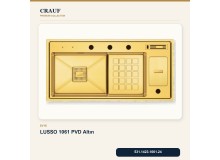 Crauf Lusso 1061 PVD Altın 100×48 cm Evye + Lusso 4030 PVD Altın Batarya 5 Parça Premium Set Crauf Lusso 1061 PVD Altın 100×48 cm Evye + Lusso 4030 PVD Altın Batarya 5 Parça Premium Set