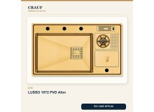 Crauf Lusso 1072 PVD Altın 86×50 cm Evye + Lusso 4030 PVD Altın Batarya 5 Parça Premium Set Crauf Lusso 1072 PVD Altın 86×50 cm Evye + Lusso 4030 PVD Altın Batarya 5 Parça Premium Set