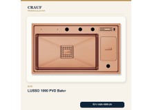 Crauf Lusso 1060 PVD Bakır 86×49 cm Evye + Lusso 4030 PVD Bakır Batarya 5 Parça Premium Set Crauf Lusso 1060 PVD Bakır 86×49 cm Evye + Lusso 4030 PVD Bakır Batarya 5 Parça Premium Set