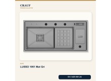 Crauf Lusso 1061 Mat Gri 100×48 cm Evye + Lusso 4030 Çelik (Mat Gri evye için nötr alternatif) Batarya 5 Parça Set Crauf Lusso 1061 Mat Gri 100×48 cm Evye + Lusso 4030 Çelik (Mat Gri evye için nötr alternatif) Batarya 5 Parça Set