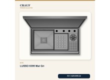 Crauf Lusso 6395 Mat Gri 88×50 cm Evye + Lusso 4030 Çelik (Mat Gri evye için nötr alternatif) Batarya 5 Parça Set Crauf Lusso 6395 Mat Gri 88×50 cm Evye + Lusso 4030 Çelik (Mat Gri evye için nötr alternatif) Batarya 5 Parça Set