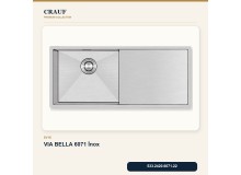 Crauf Via Bella 6071 İnox 80×45 cm Evye + Pesce 4060 Çelik Batarya 6 Parça Premium Set Crauf Via Bella 6071 İnox 80×45 cm Evye + Pesce 4060 Çelik Batarya 6 Parça Premium Set