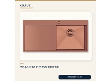 Crauf Via Lattea 6174 Sol PVD Bakır 100×51 cm Evye + Pesce 4060 PVD Bakır Batarya 6 Parça Premium Set Crauf Via Lattea 6174 Sol PVD Bakır 100×51 cm Evye + Pesce 4060 PVD Bakır Batarya 6 Parça Premium Set