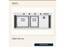 Crauf Lusso 1081 İnox 120×50 cm Evye + Lusso 4030 Çelik Batarya 5 Parça Premium Set Crauf Lusso 1081 İnox 120×50 cm Evye + Lusso 4030 Çelik Batarya 5 Parça Premium Set