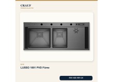 Crauf Lusso 1081 PVD Füme 120×50 cm Evye + Lusso 4030 PVD Füme Batarya 5 Parça Premium Set Crauf Lusso 1081 PVD Füme 120×50 cm Evye + Lusso 4030 PVD Füme Batarya 5 Parça Premium Set