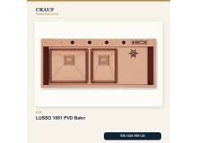 Crauf Lusso 1081 PVD Bakır 120×50 cm Evye + Lusso 4030 PVD Bakır Batarya 5 Parça Premium Set Crauf Lusso 1081 PVD Bakır 120×50 cm Evye + Lusso 4030 PVD Bakır Batarya 5 Parça Premium Set