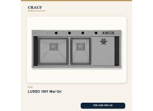 Crauf Lusso 1081 Mat Gri 120×50 cm Evye + Lusso 4030 Çelik (Mat Gri evye için nötr alternatif) Batarya 5 Parça Set Crauf Lusso 1081 Mat Gri 120×50 cm Evye + Lusso 4030 Çelik (Mat Gri evye için nötr alternatif) Batarya 5 Parça Set