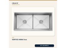 Crauf Vertice 4898A İnox 98×48 cm Evye + Vertice 4050 Çelik Batarya 6 Parça Premium Set Crauf Vertice 4898A İnox 98×48 cm Evye + Vertice 4050 Çelik Batarya 6 Parça Premium Set