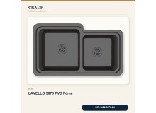 Crauf Lavello 3078 PVD Füme 78×45,2 cm Evye + Pesce 4060 PVD Füme Batarya 5 Parça Premium Set Crauf Lavello 3078 PVD Füme 78×45,2 cm Evye + Pesce 4060 PVD Füme Batarya 5 Parça Premium Set
