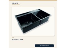 Crauf Poli 6311 İnox 86×51 cm Evye + Pesce 4060 Çelik Batarya 6 Parça Premium Set Crauf Poli 6311 İnox 86×51 cm Evye + Pesce 4060 Çelik Batarya 6 Parça Premium Set