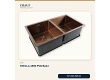 Crauf Stella 4580 PVD Bakır 80×45 cm Evye + Pesce 4060 PVD Bakır Batarya 6 Parça Premium Set Crauf Stella 4580 PVD Bakır 80×45 cm Evye + Pesce 4060 PVD Bakır Batarya 6 Parça Premium Set