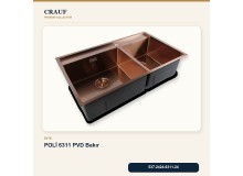 Crauf Poli 6311 PVD Bakır 86×51 cm Evye + Pesce 4060 PVD Bakır Batarya 6 Parça Premium Set Crauf Poli 6311 PVD Bakır 86×51 cm Evye + Pesce 4060 PVD Bakır Batarya 6 Parça Premium Set