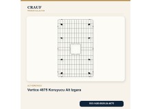 Crauf Vertice 4875 PVD Füme 75×48 cm Evye + Vertice 4050 PVD Füme Batarya 6 Parça Premium Set Crauf Vertice 4875 PVD Füme 75×48 cm Evye + Vertice 4050 PVD Füme Batarya 6 Parça Premium Set
