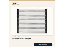 Crauf Vertice 4875 PVD Füme 75×48 cm Evye + Vertice 4050 PVD Füme Batarya 6 Parça Premium Set Crauf Vertice 4875 PVD Füme 75×48 cm Evye + Vertice 4050 PVD Füme Batarya 6 Parça Premium Set