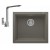 Realstone Gordion 52 Granit Eviye ve Göksu L Kuğu Batarya Seti - 520x470 mm - Gri