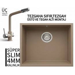 RealStone Steep 50 Cappuccino Granit Evye & Abant Cappuccino Uyumlu Batarya Seti
