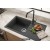 Sağ Damlalıklı 76x43,5 cm Antrasit Granit Mutfak Evyesi RealStone Assos 76 XL P010