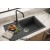 Sol Damlalıklı 76x43,5 cm Antrasit Granit Mutfak Evyesi RealStone Assos 76 XL P010