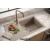Sol Damlalıklı 76x43,5 cm Cappuccino Granit Mutfak Evyesi RealStone Assos 76 XL P010