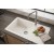 Sağ Damlalıklı 76x43,5 cm Beyaz Granit Mutfak Evyesi RealStone Assos 76 XL P010
